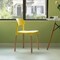 Fabulaxe Modern Plastic Dining Chair Open Back with Beech Wood Legs, Yellow, PK 4 QI004222.YL.4 - alternate 2